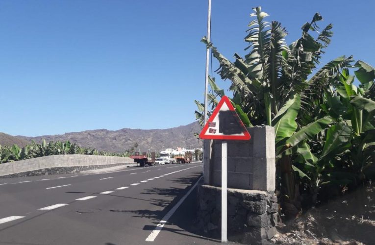 El Cabildo de La Palma extremará la vigilancia ante la proliferación de pintadas en las señales de tráfico de la red viaria insular