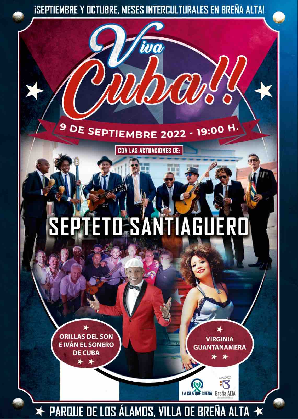 El Septeto Santiaguero trae a Breña Alta el máximo exponente mundial de la música tradicional cubana