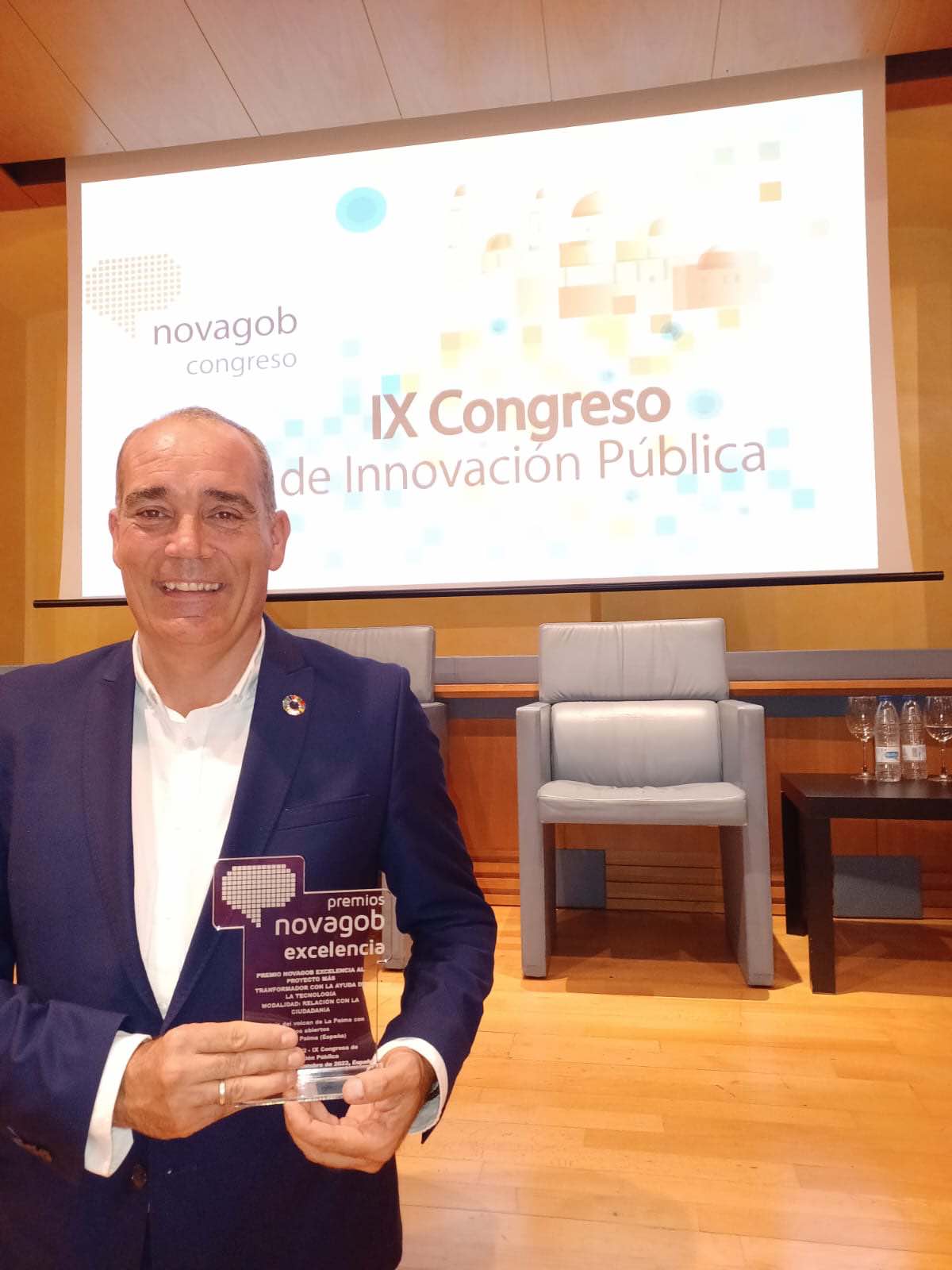El Cabildo recoge el premio de los ‘NovaGob Excelencia 2022’ por el uso de datos abiertos del volcán
