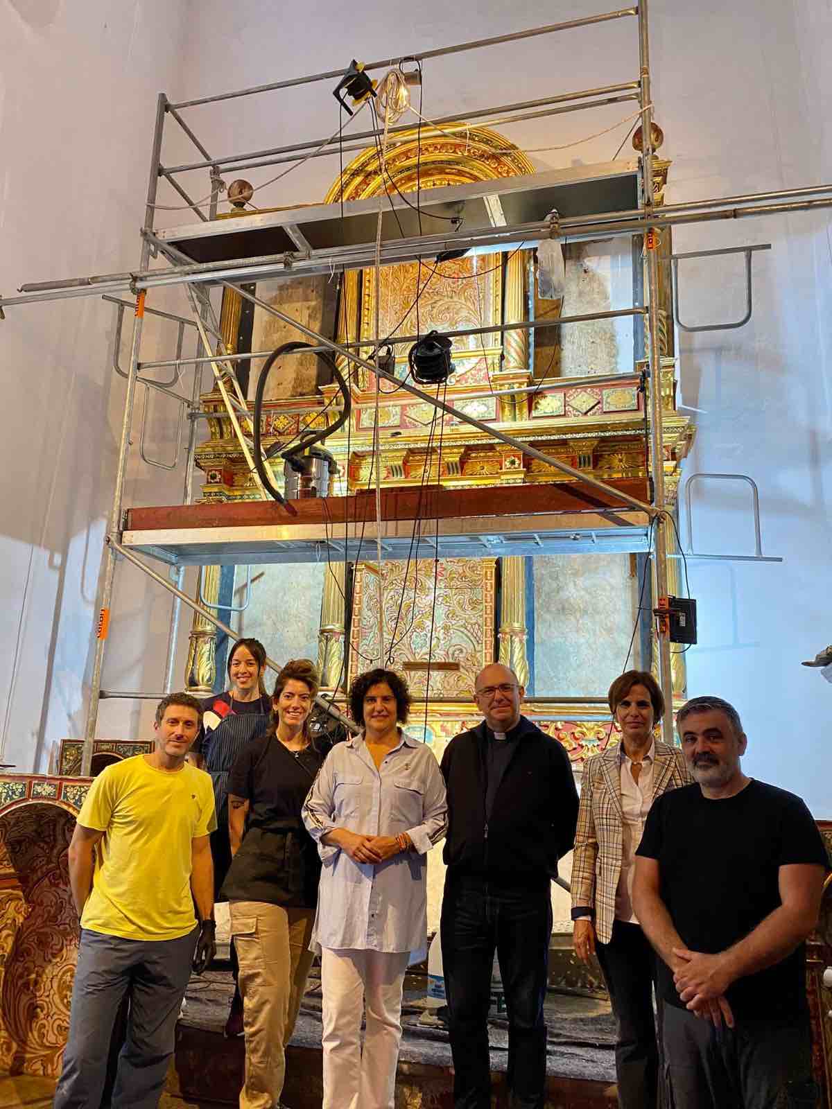 El Cabildo restaura el retablo de San Nicolás de Bari de la Iglesia de San Francisco