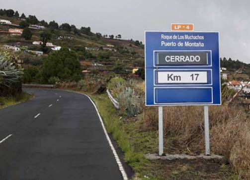 Mitma concede una subvención de un millón de euros al cabildo de La Palma para la mejora de la carretera LP-4