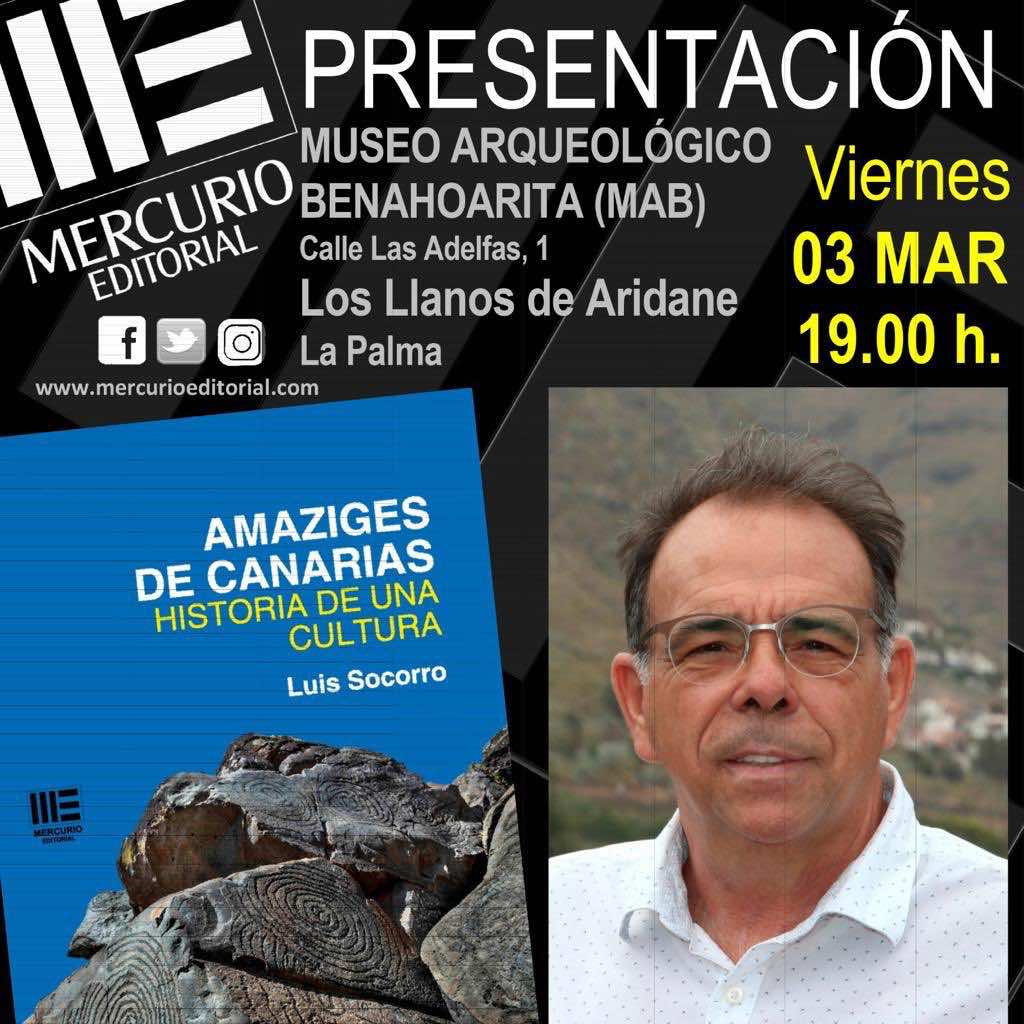 El Museo Arqueológico Benahoarita acoge la presentación del libro ‘Amaziges de Canarias’, del periodista Luis Socorro