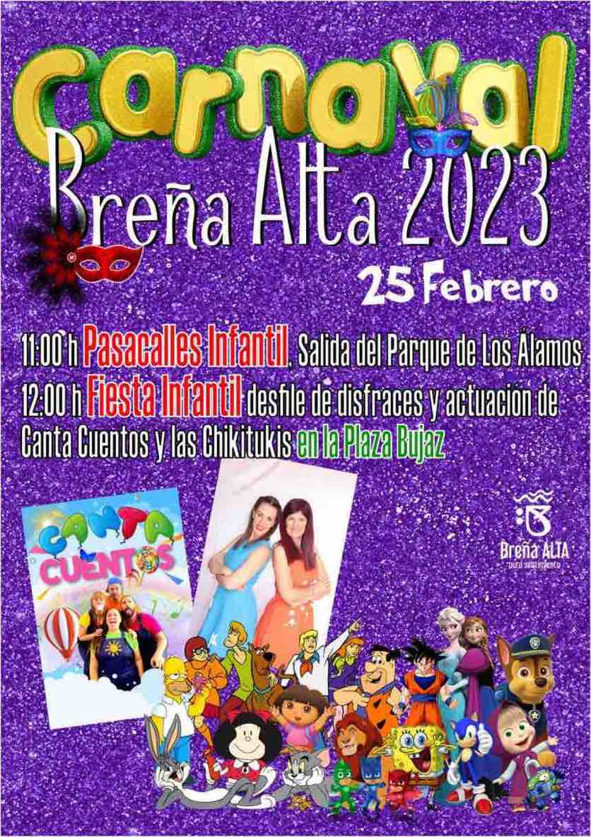Breña Alta celebra este sábado su Pasacalle y Fiesta Infantil carnavalera