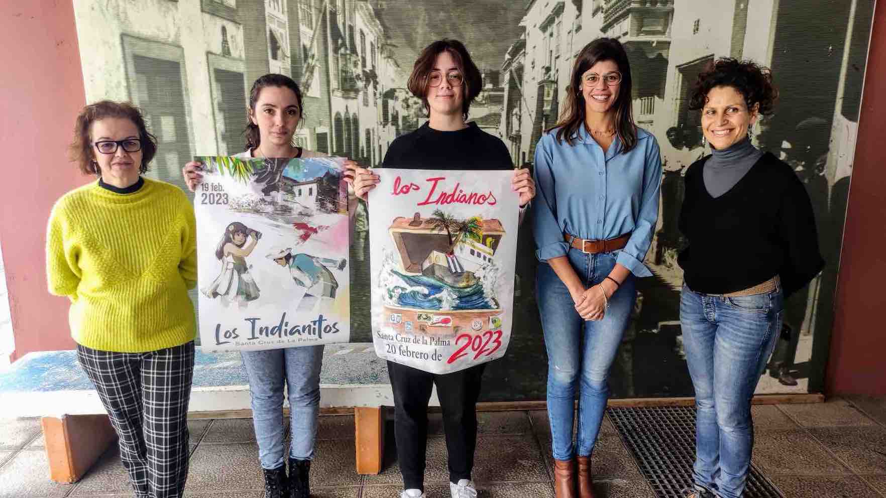 Santa Cruz de La Palma presenta los carteles anunciadores de Los Indianos e Indianitos  2023 