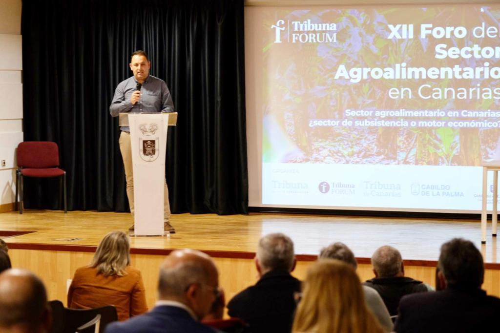 González defiende la potencialidad del sector agroalimentario en La Palma