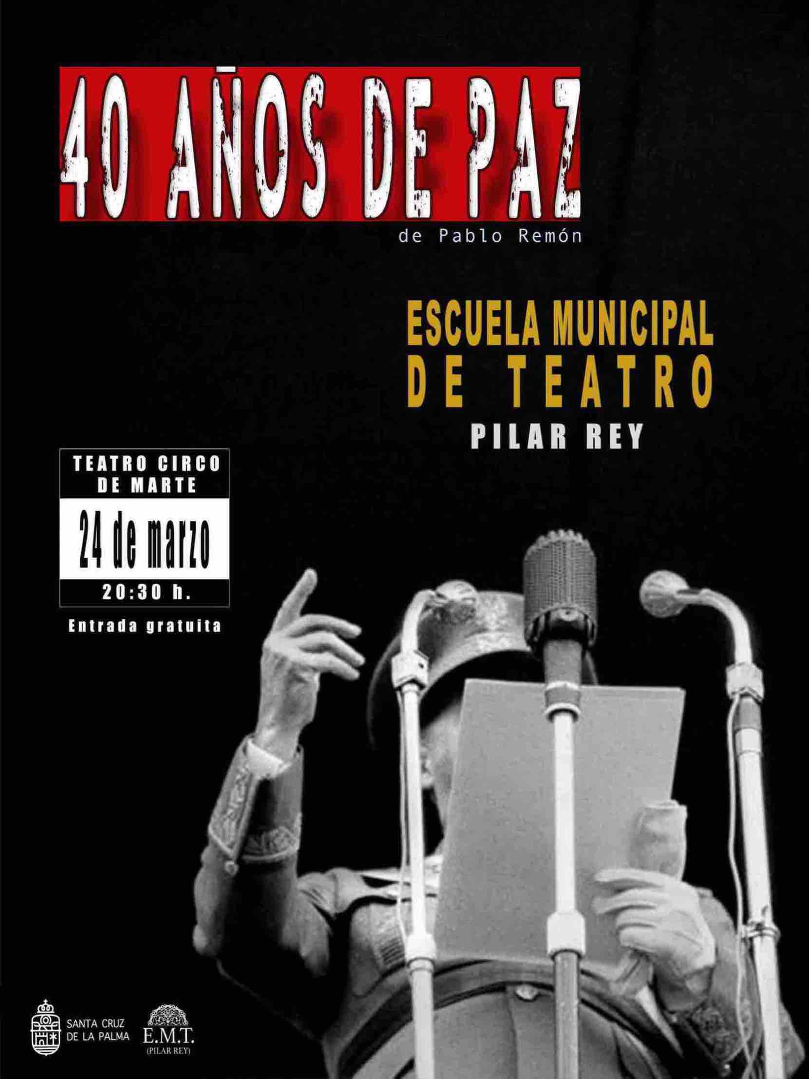 Santa Cruz de La Palma celebra el Día Mundial del Teatro con la obra ‘40 años de paz’