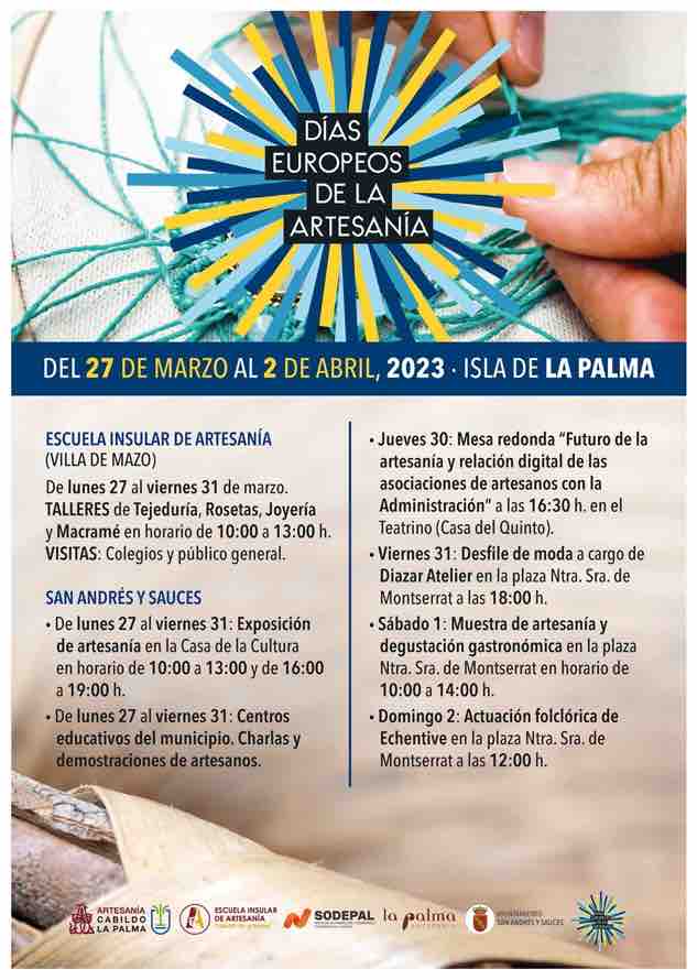El Cabildo celebra los Días Europeos de la Artesanía del 27 de marzo al 2 de abril    