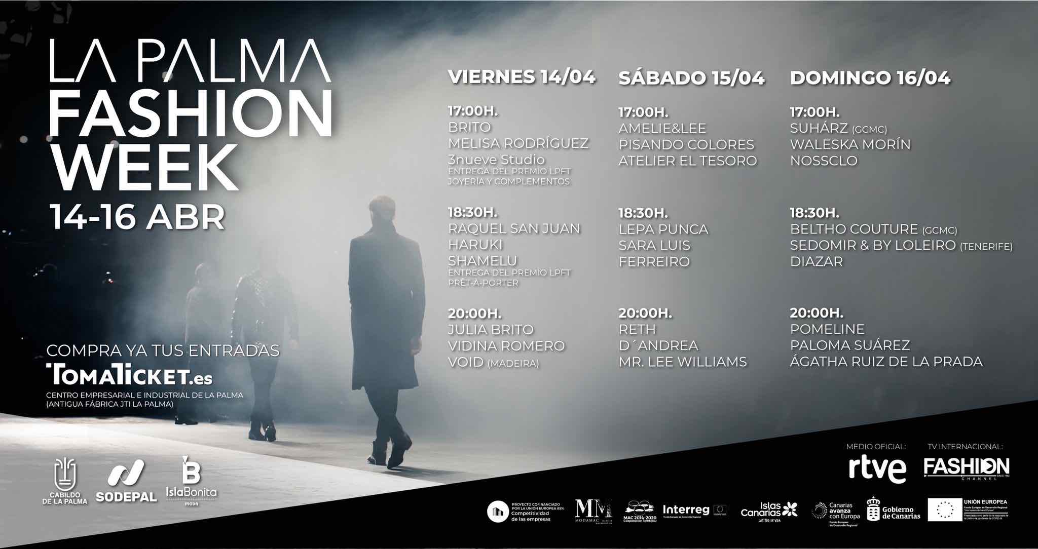 Isla Bonita Moda anuncia el calendario definitivo de La Palma Fashion Week y pone a la venta las entradas para asistir al evento