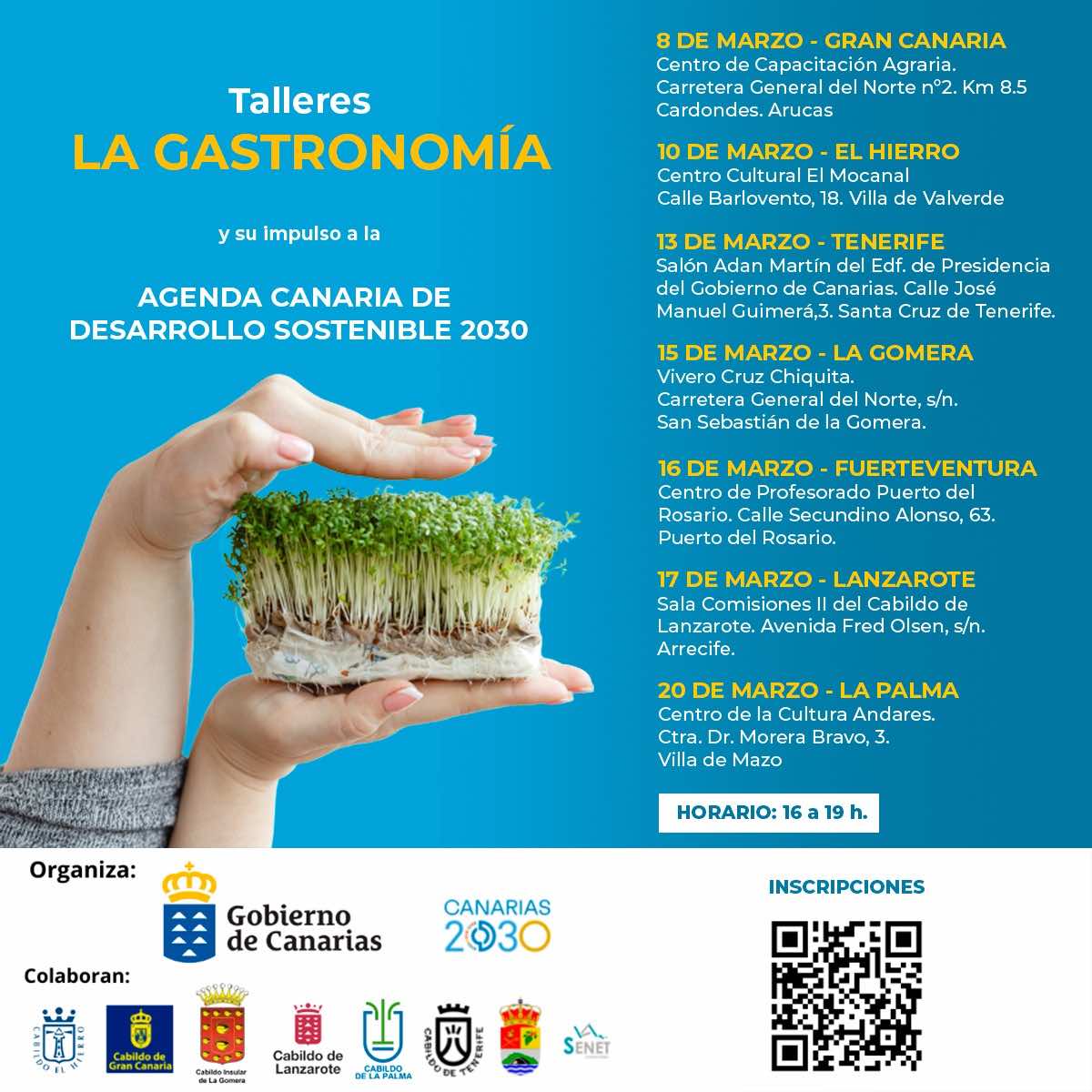 El Gobierno de Canarias organiza unos talleres gastronómicos para fomentar los hábitos sostenibles en la restauración 