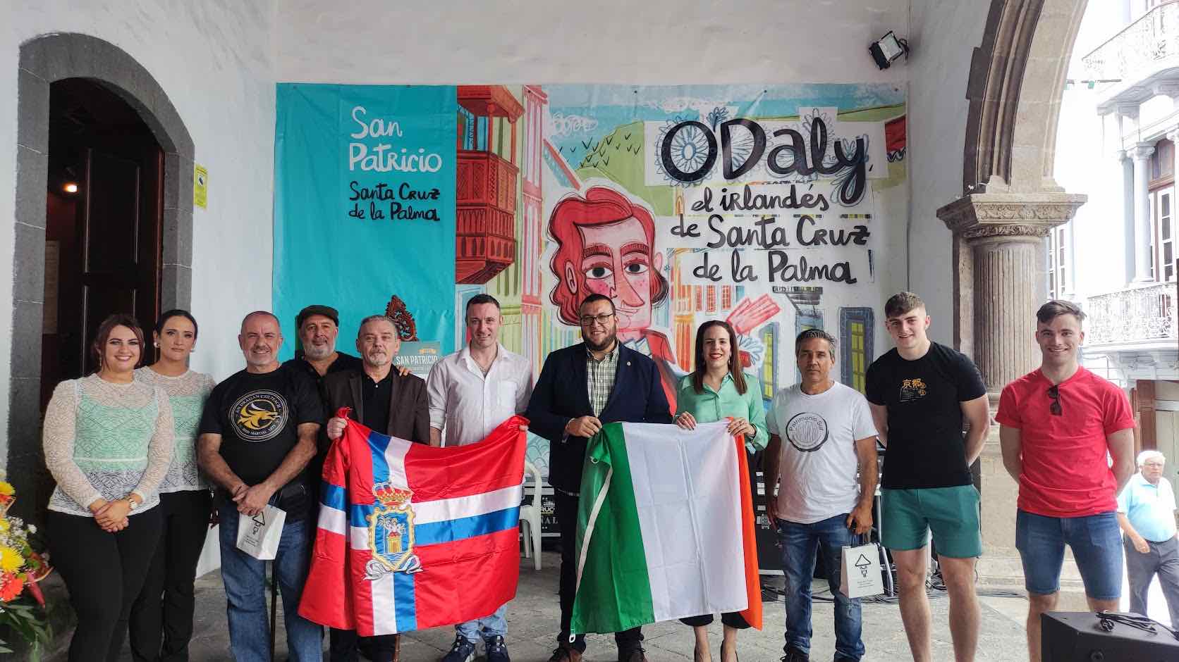 Santa Cruz de La Palma estrecha lazos culturales con Irlanda en la víspera de la celebración de San Patricio  
