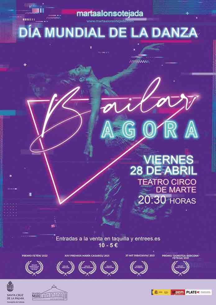 Santa Cruz de La Palma conmemora el Día de la Danza con el espectáculo ‘Baila agora’ en el teatro Circo de Marte 