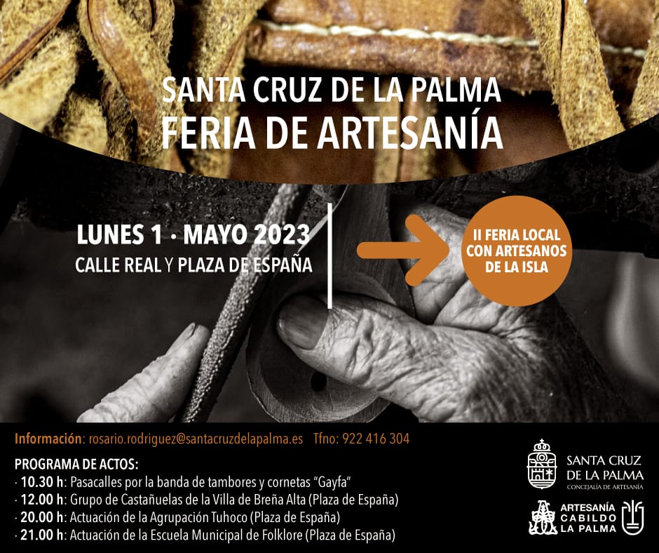 El ayuntamiento capitalino abre el plazo de inscripción para la segunda edición de la Feria de Artesanía de Santa Cruz de La Palma