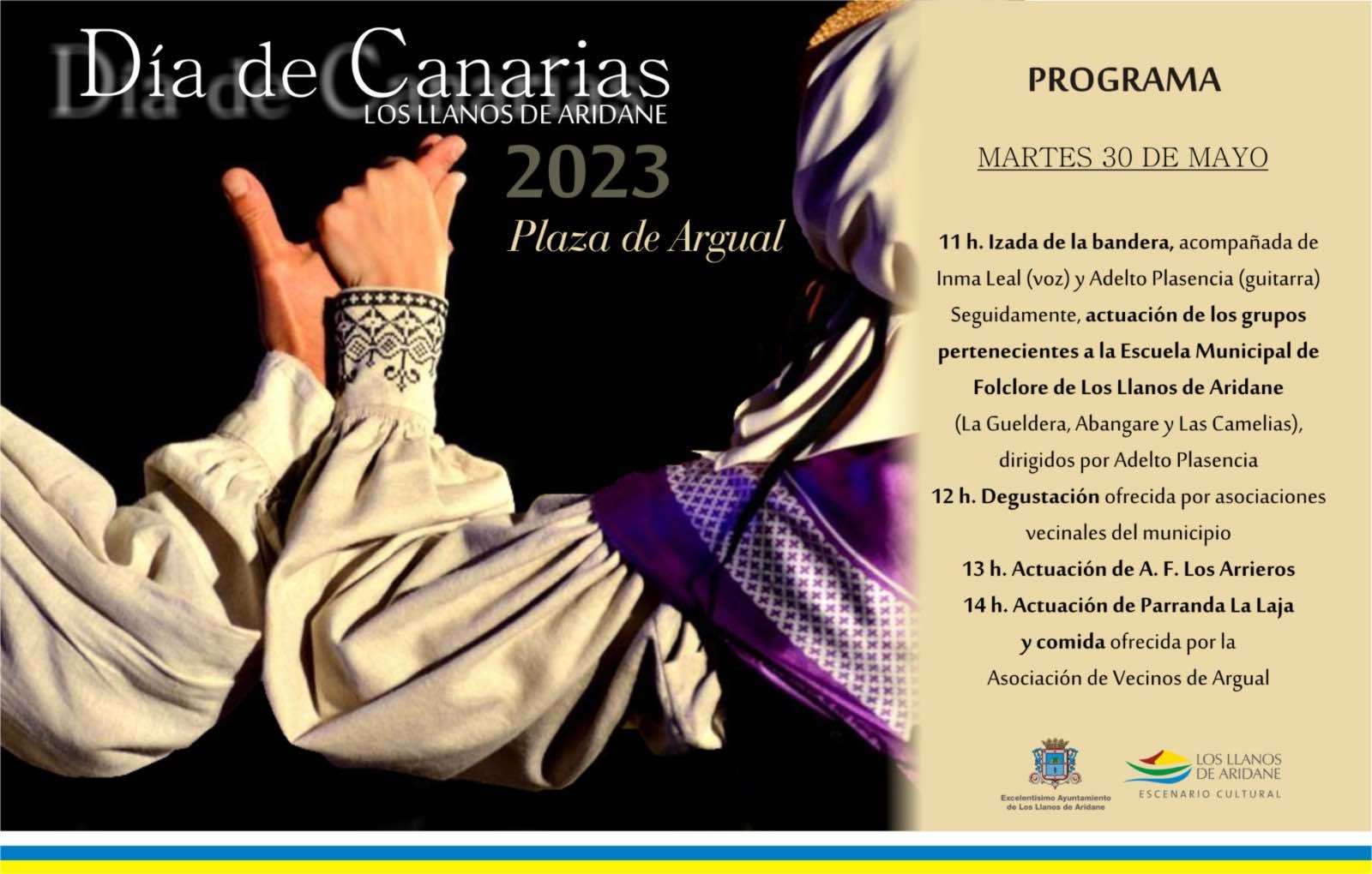 Los Llanos celebrará el Día de Canarias en La Plaza de Argual