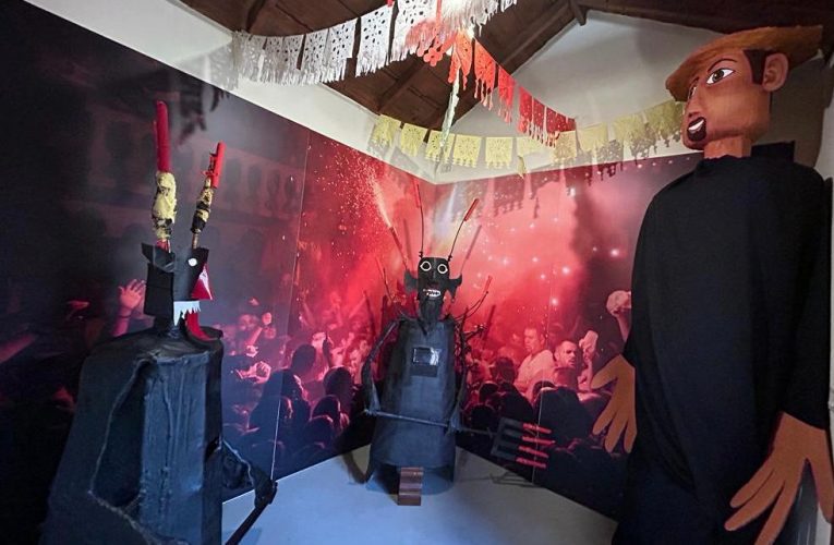Los Diablos del centenario ya están expuestos en la Casa del Maestro de Tijarafe