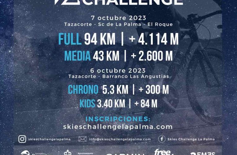 Santa Cruz de La Palma será la meta de la prueba ciclista insular “Skies Challenge” que arranca en Tazacorte