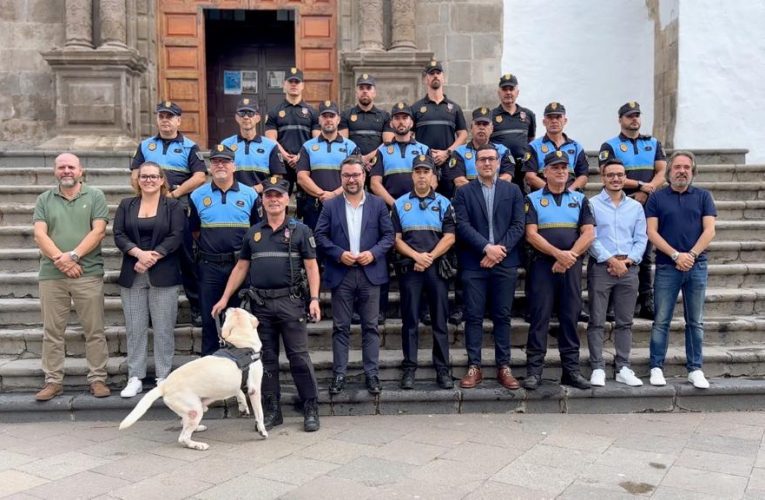La policía local de Santa Cruz de La Palma despide a su agente canino ‘Draco’