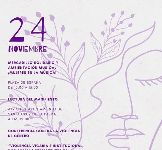 El Ayuntamiento de Santa Cruz de La Palma se suma este viernes al Día Internacional Contra la Violencia de Género 