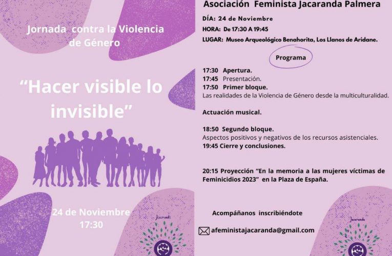 La Asociación Feminista Jacaranda Palmera se moviliza contra la violencia de género