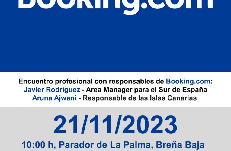 El CIT insular ‘La Palma’ organiza un encuentro profesional con los responsables regionales de la plataforma de viajes online Booking.com