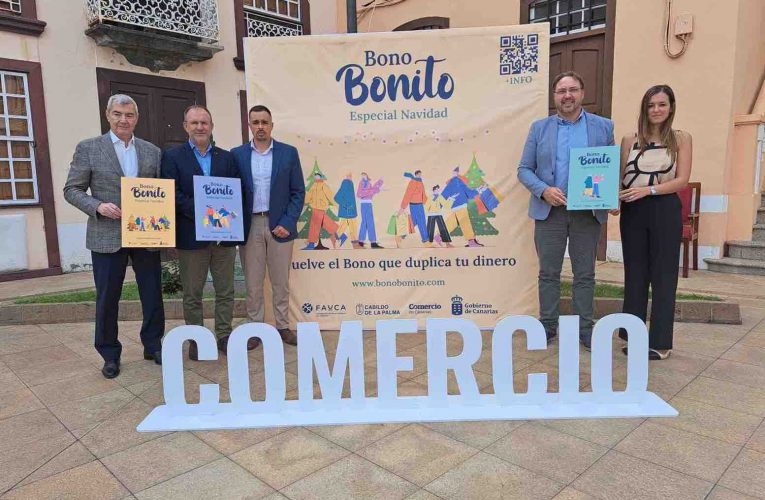 El Cabildo arranca la campaña ‘Bono Bonito’ que genera una inversión de 560.000 euros para dinamizar el comercio local
