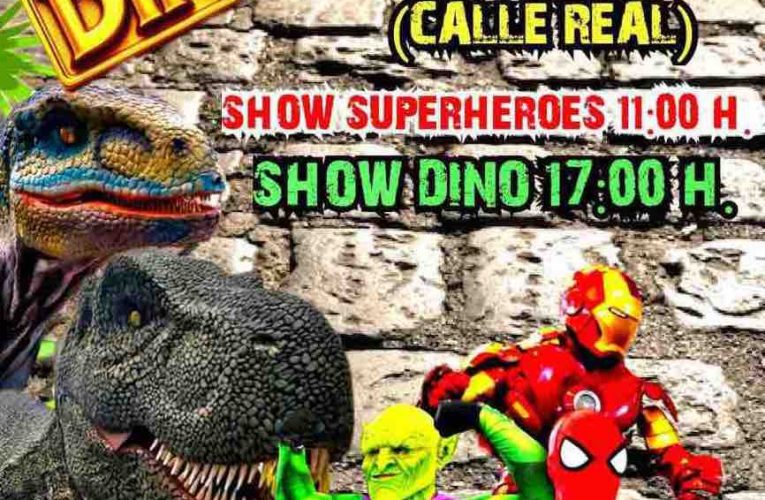 Santa Cruz de La Palma se transforma en un épico escenario: Superhéroes y Dinosaurios invadirán la ciudad este sábado