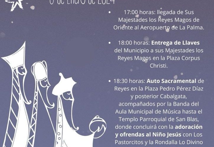 Villa de Mazo celebra su tradicional Cabalgata y Auto de Reyes Magos