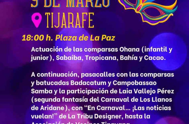 Tijarafe celebra su Carnaval el próximo 9 de marzo