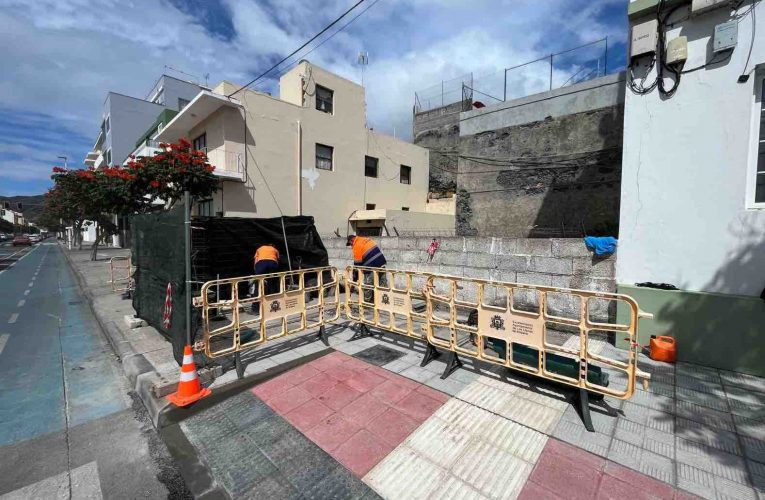 El Ayuntamiento impulsa las obras de accesibilidad de la calle Enrique Mederos