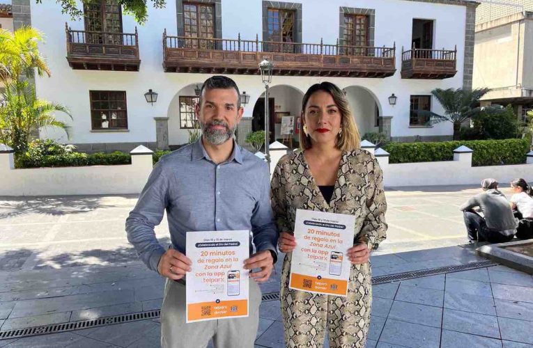 Los Llanos de Aridane regala 20 minutos en la zona azul por el Día del Padre