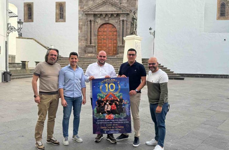 Santa Cruz de La Palma celebra el décimo aniversario de la orquesta Tropicana’s con un concierto el 3 de mayo