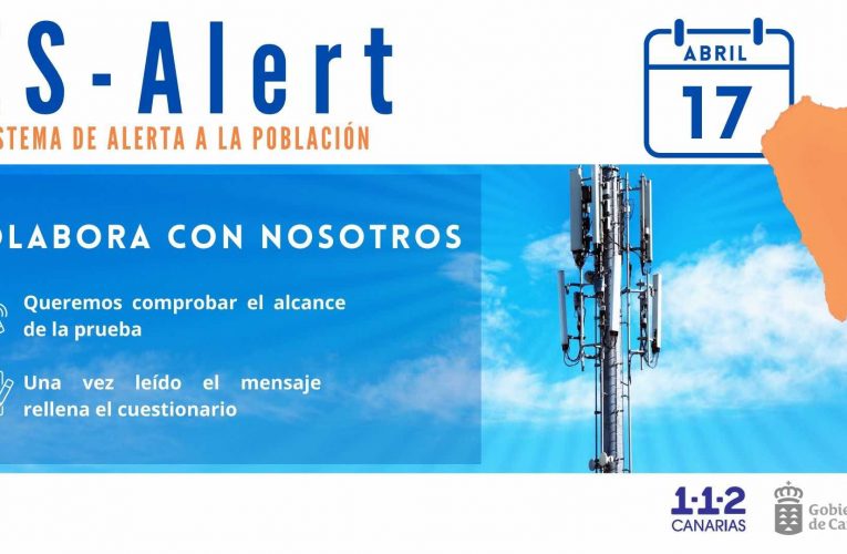La directora general de Protección Civil del Ministerio del Interior asistirá en La Palma a una nueva prueba del Es-Alert