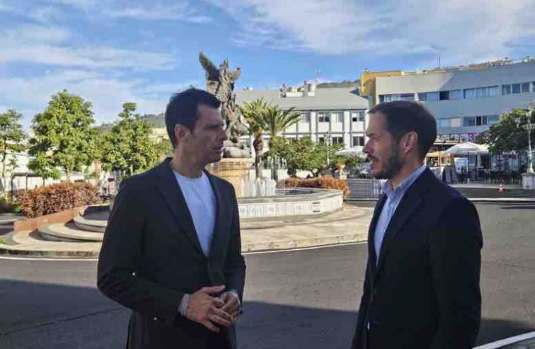 Toni Santana se reúne con el consejero de Transición Ecológica del Gobierno de Canarias para abordar posibles inversiones en renovables en Tazacorte
