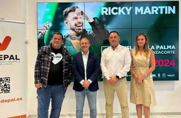 La estrella latina Ricky Martin cerrará su gira europea en La Palma con actuación exclusiva en el Isla Bonita Love Festival 2024