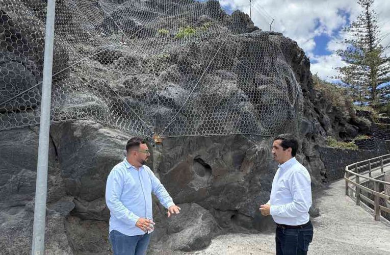 El Ayuntamiento de Breña Baja finaliza las obras de estabilización en el talud de la Playa de El Fuerte