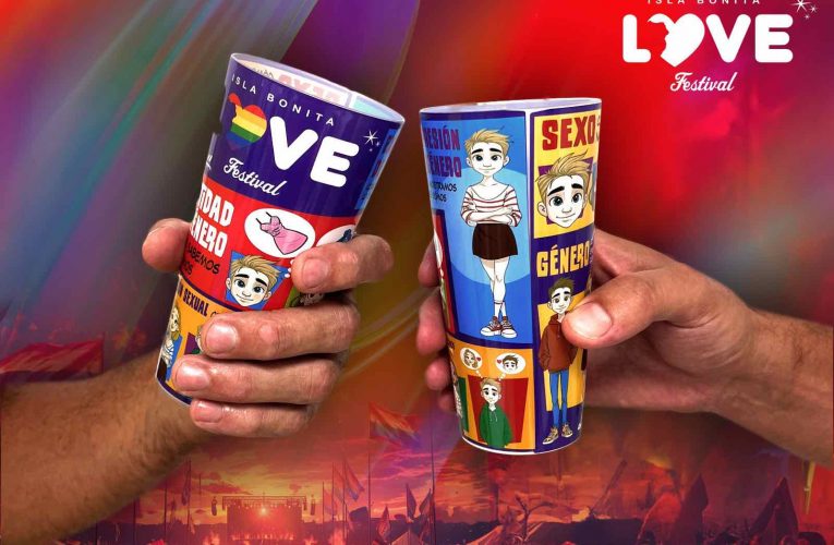 Isla Bonita Love Festival presenta los “vasos inclusivos” para dar a conocer y normalizar conceptos claves del colectivo LGTBIQ+
