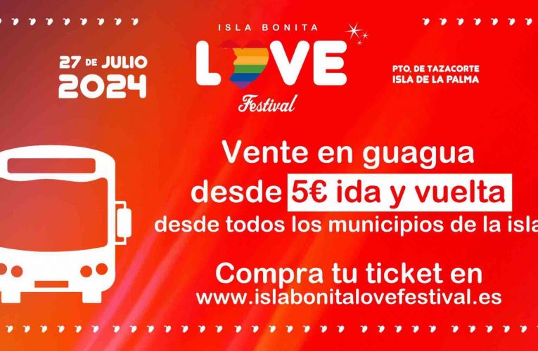 Isla Bonita Love Festival facilita el traslado a su concierto de cierre desde todos los municipios de La Palma