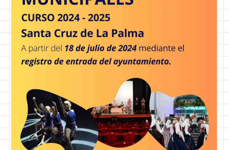Cultura abre el plazo de inscripción para las escuelas municipales de teatro, folclore y danza de Santa Cruz de La Palma  
