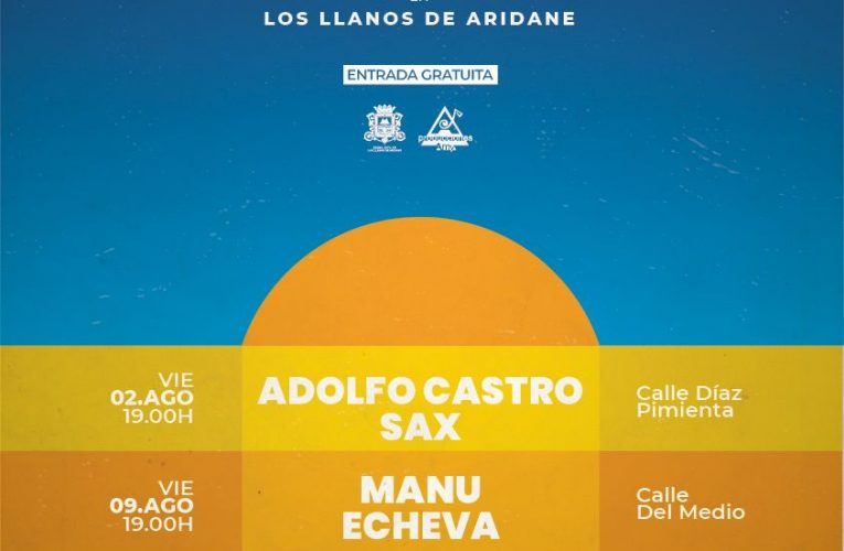 Artistas palmeros llenan de música las zonas comerciales de Los Llanos de Aridane los viernes de agosto 