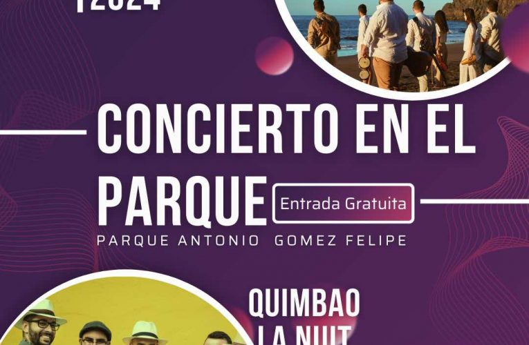 Los Llanos celebra ‘Concierto en el parque’ con Quimbao La Nuit y Yaraví