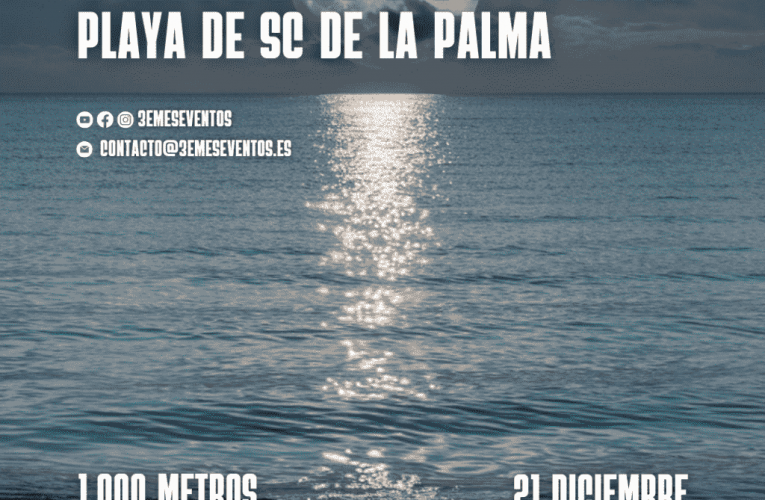 Santa Cruz de La Palma organiza la II edición de la Travesía a nado Nocturna el próximo 21 de diciembre 