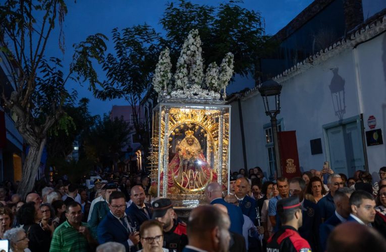 El Cabildo facilita el transporte de peregrinos que acompañan a la Virgen de Las Nieves en su recorrido por Todoque y el Cementerio de Las Manchas