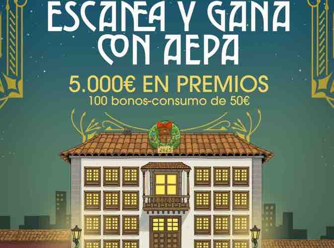  “Escanea y Gana con AEPA” reparte 5.000 € en bonos para impulsar el comercio local esta Navidad